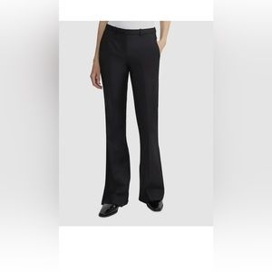 Theory Women's Black Demitria Stretch Wool Suit Pants Size 2